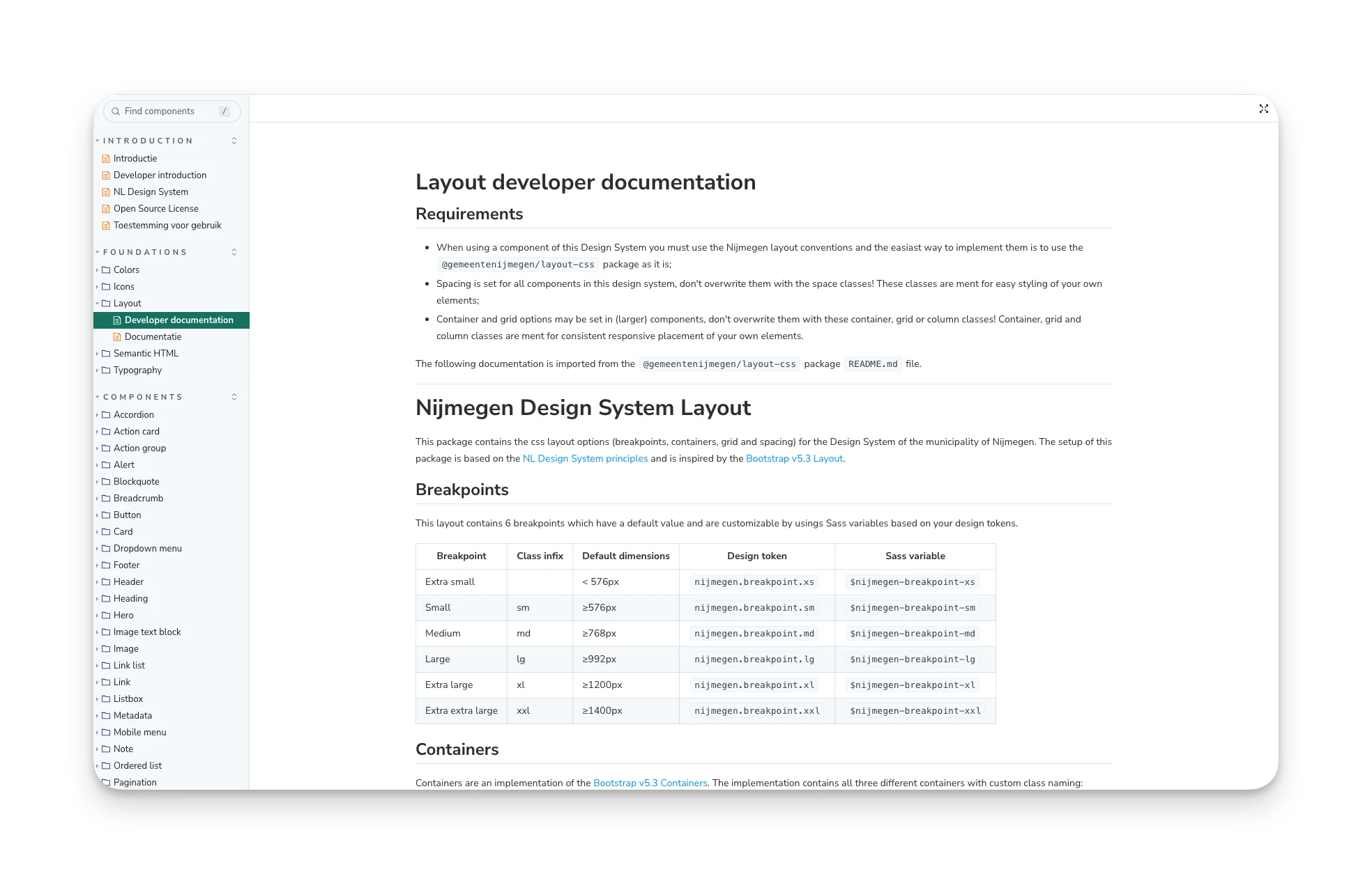 NL Design System Nijmegen
